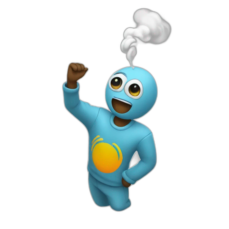 Un gas qui fait un dab emoji