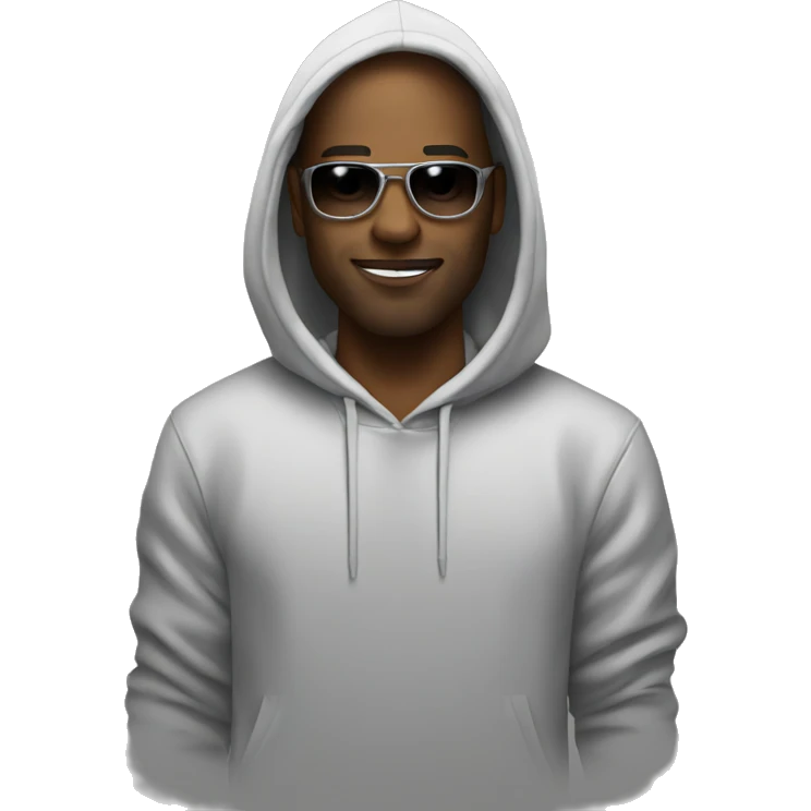 DJ in hoodie  emoji
