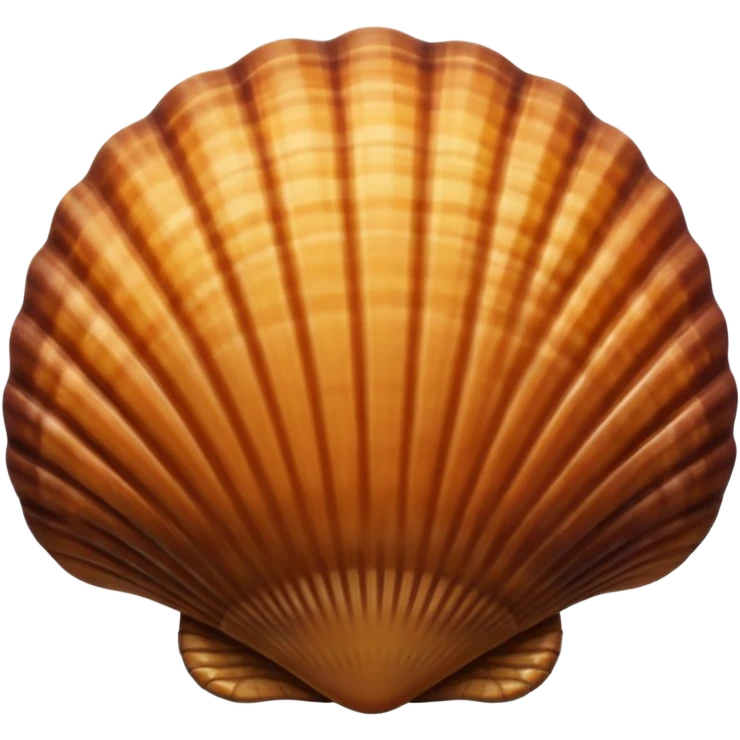 Dark brown sea shell emoji