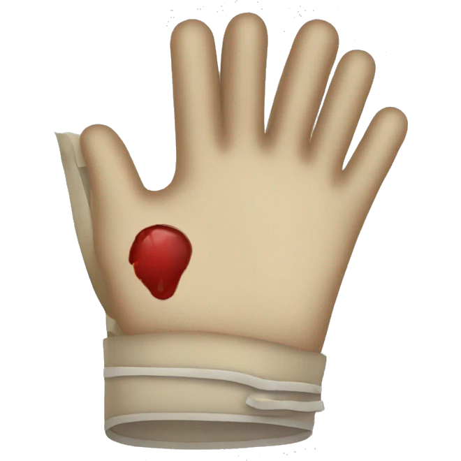 Wearing gloves and handling wounds emoji