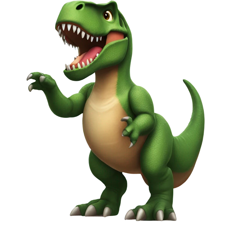 T-rex navideño  emoji