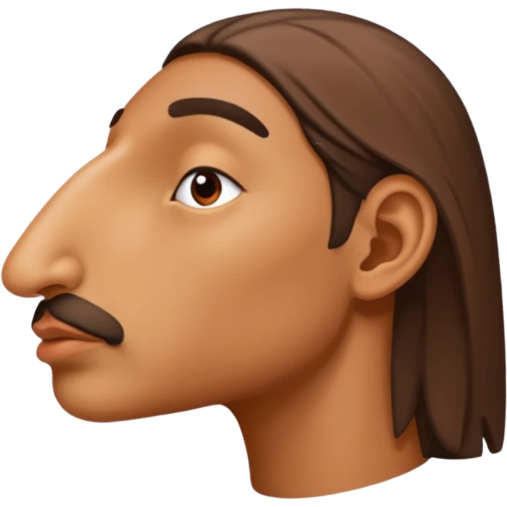 nose from side emoji
