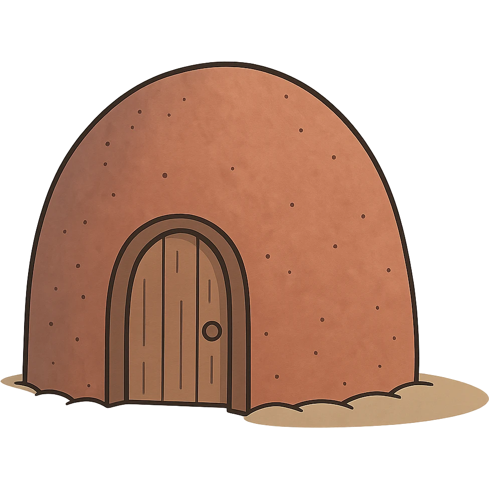 Make Patrick's rock house more detailed, keep only the house, no characters, with a transparent background, cartoon style in flat toon style. emoji