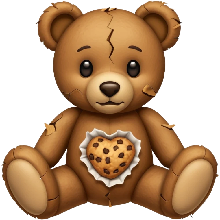 Teddy bear ropes apart emoji