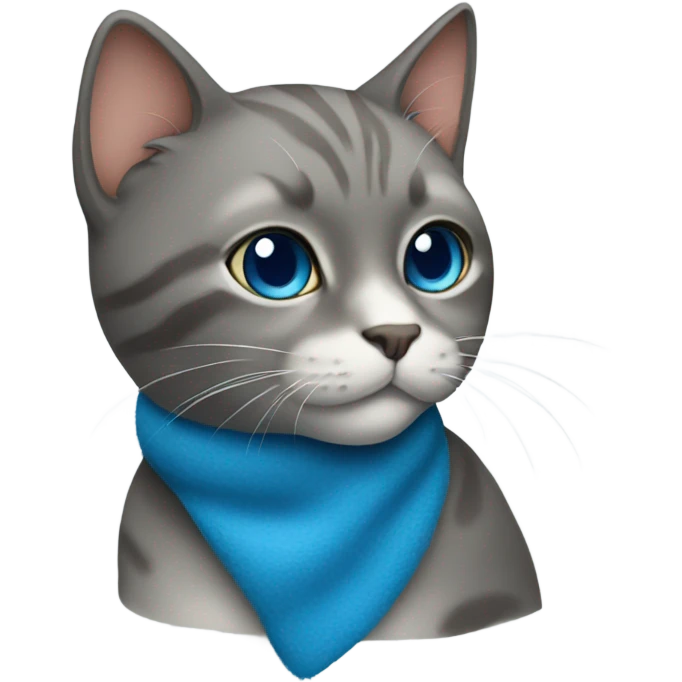 Blue cat emoji