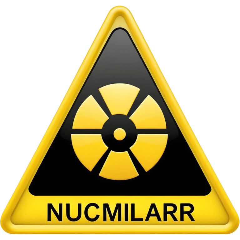 nuclear warning emoji