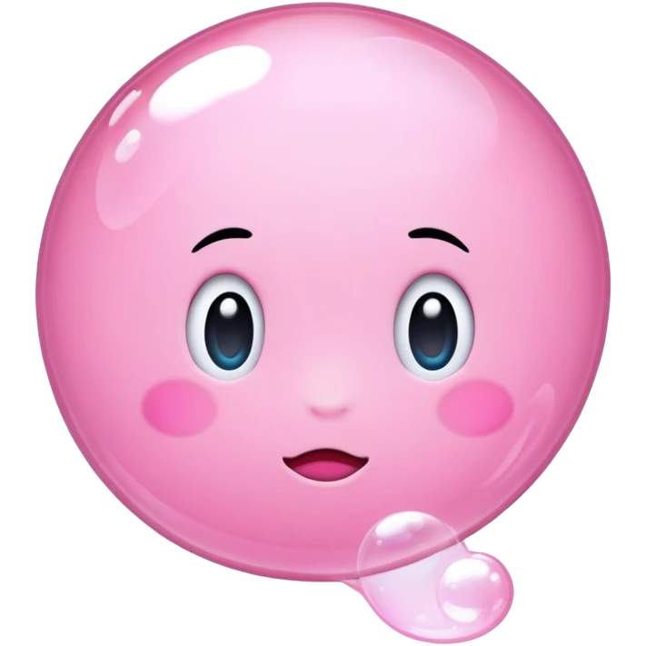 Pink bubble  emoji