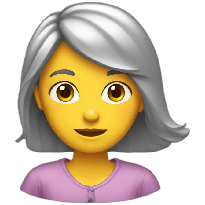 Fille de dos emoji