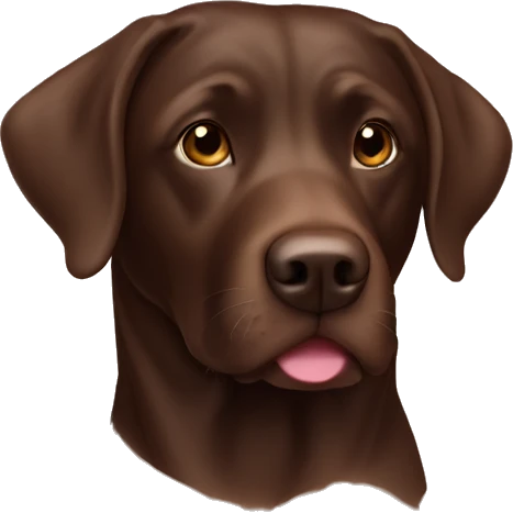 Chocolate lab emoji