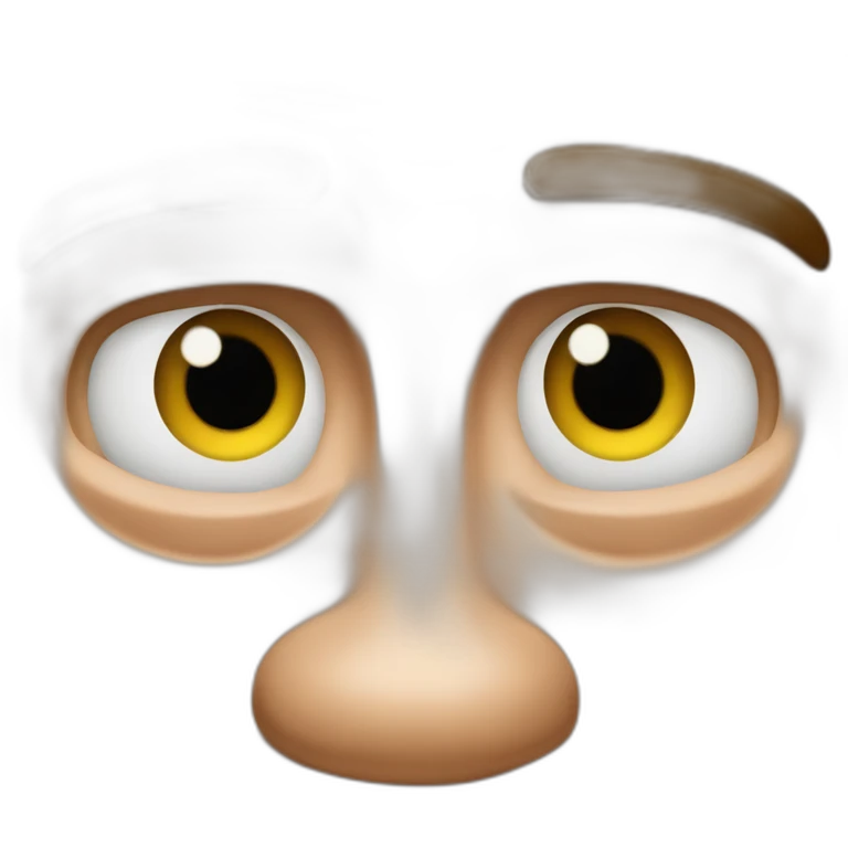 arnold schwarzenegger with protuberant eyes like in total recall movie emoji