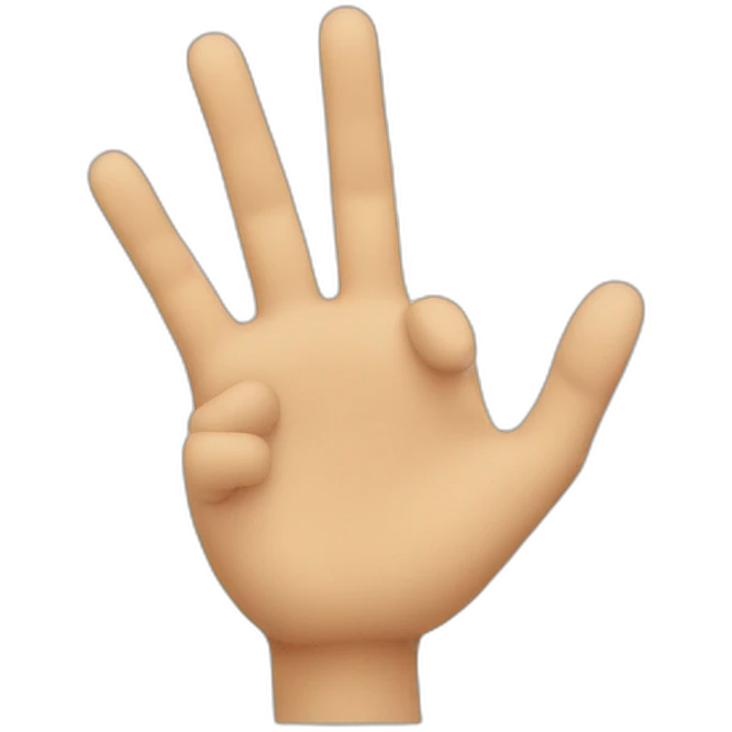 an ok hand gesture with a face in the middle emoji