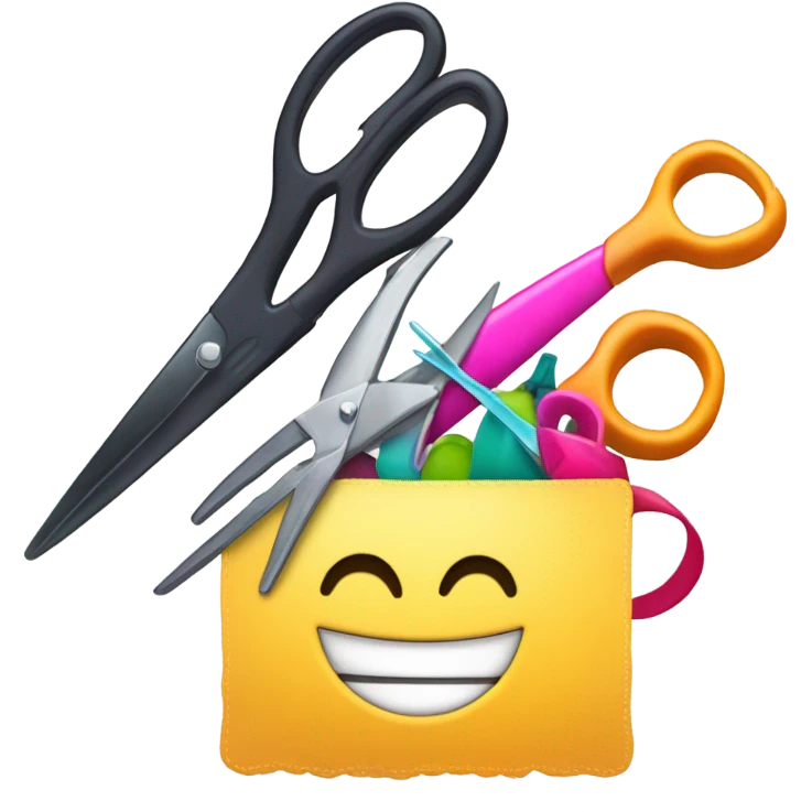 Create an emoji of a discount coupon with a hair-related theme. The coupon should have a design with scissors, a comb, and a hairdryer, symbolizing a discount for haircuts or hair treatments. Make it colorful and eye-catching, with a bold ‘10% OFF’ written on it in a fun, playful font. emoji