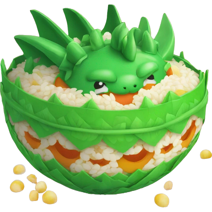 dragon festival wrapped rice emoji