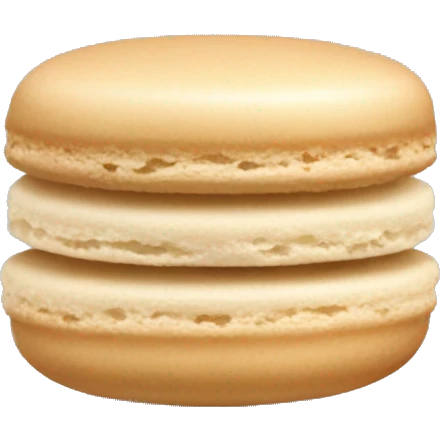 Beige macaroon emoji