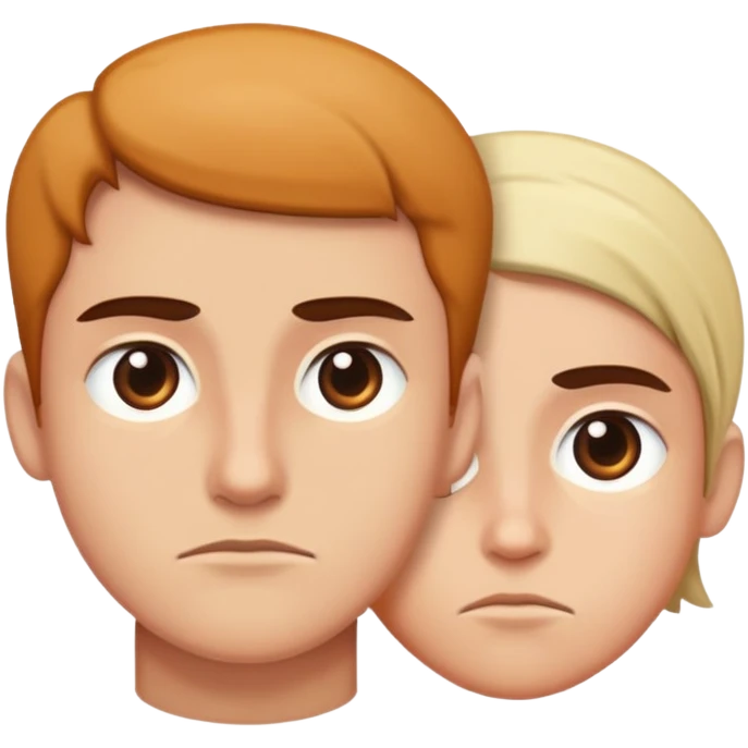 Someone side eyeing another person emoji