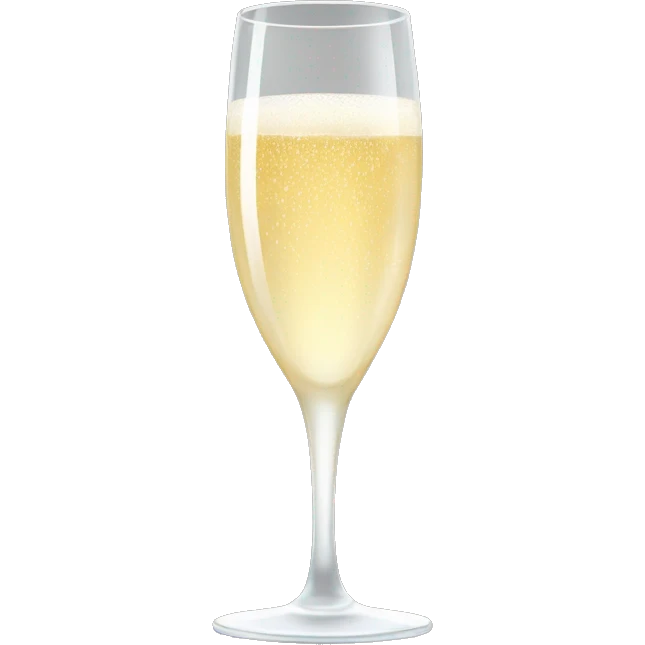 Champagne glass emoji