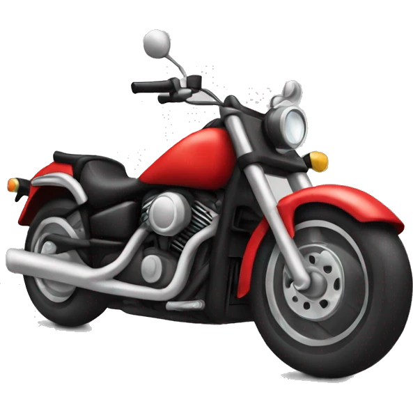 red and black motorcycle  emoji