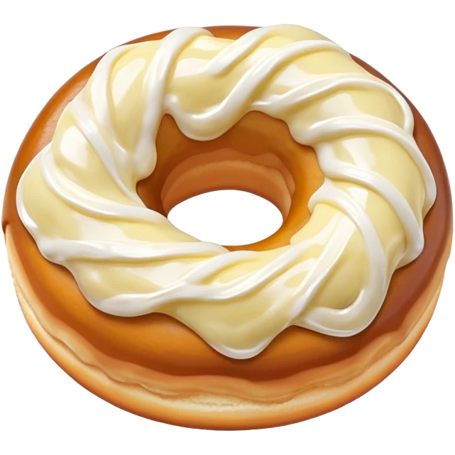 knotted cream donut emoji