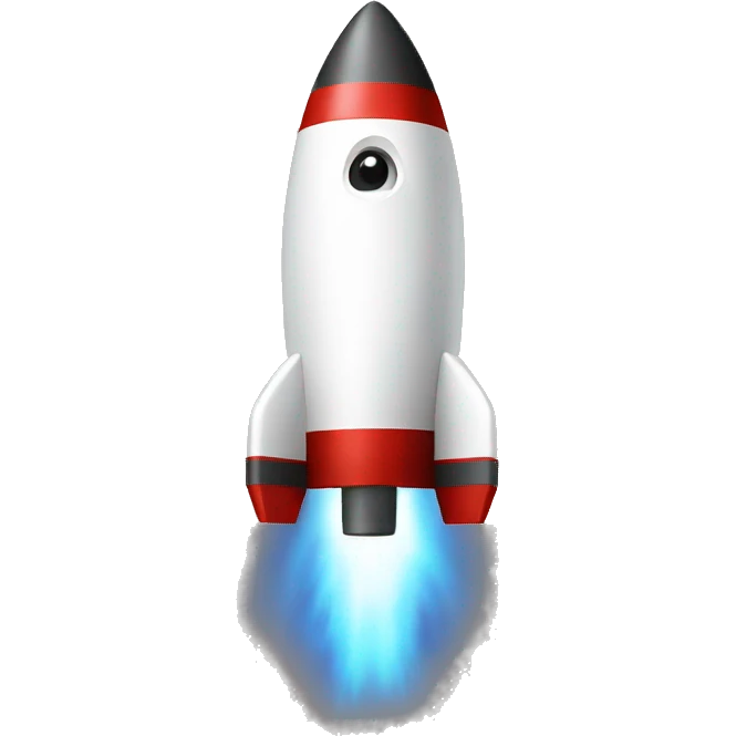 a rocket with a black guy emoji
