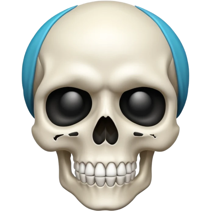 Skull emoji with chill emoji emoji