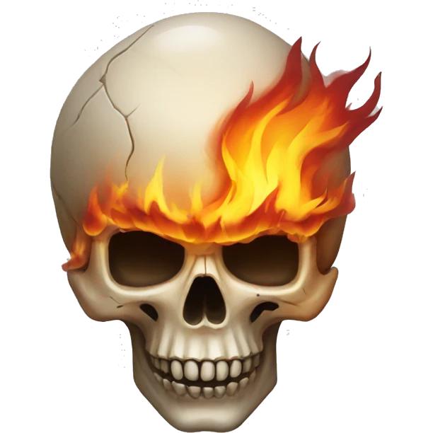 Skull + fire emoji