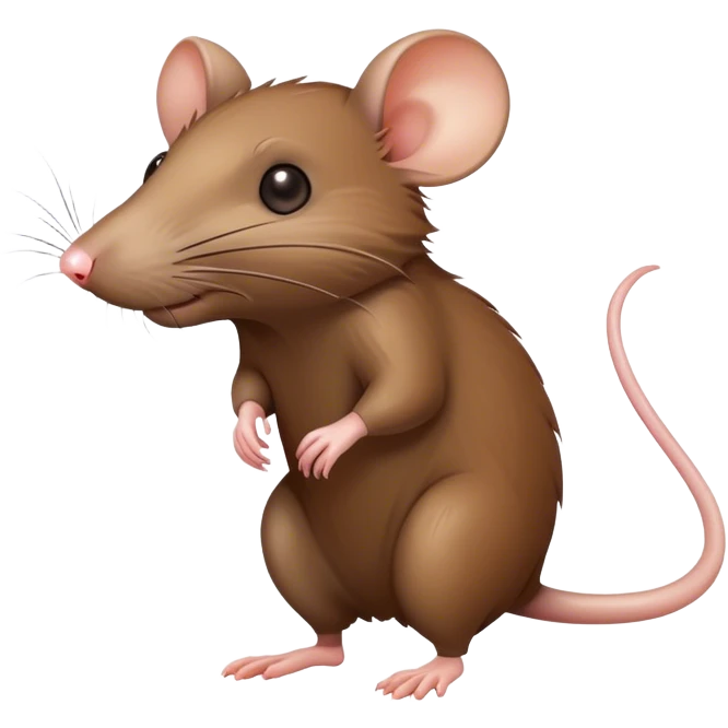 A curious rat that scampers around. emoji