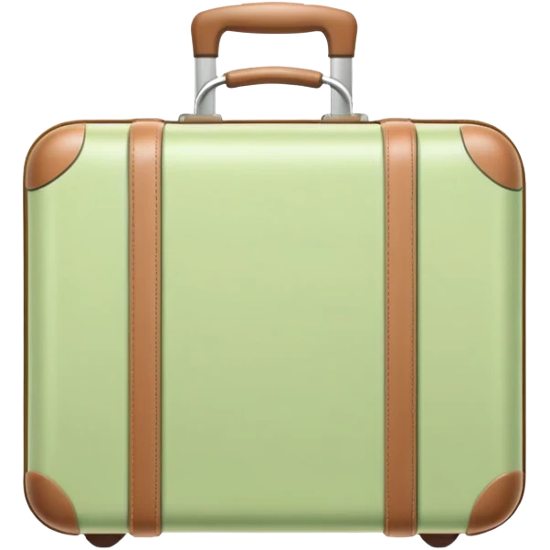 Pastel pistachio suitcase emoji