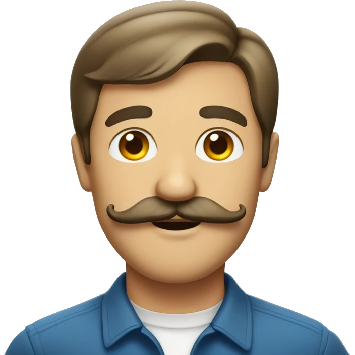 Mustache man emoji
