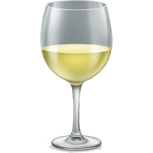 glass white wine  emoji