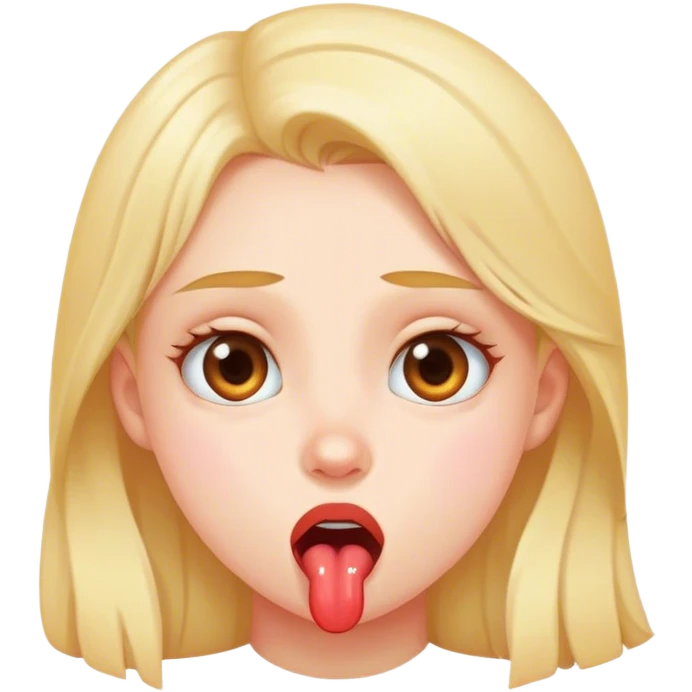 Girl drooling  emoji