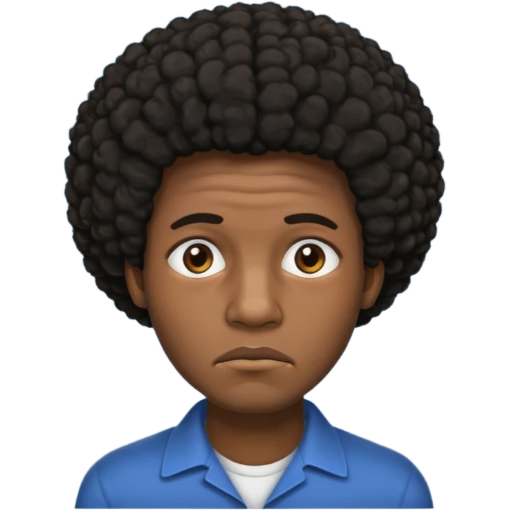hombre afroamericano cansado   emoji