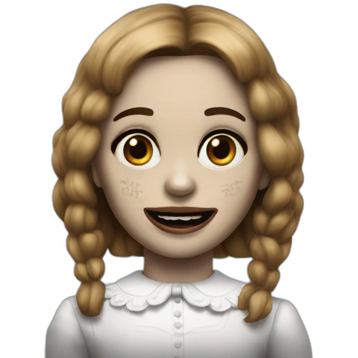 creepy Annabelle emoji