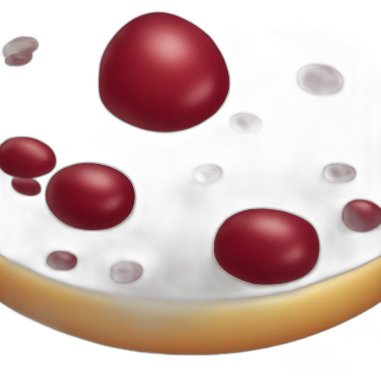 Rond rouge bordeaux emoji