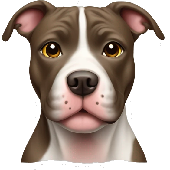 Cute pit bull dog  emoji
