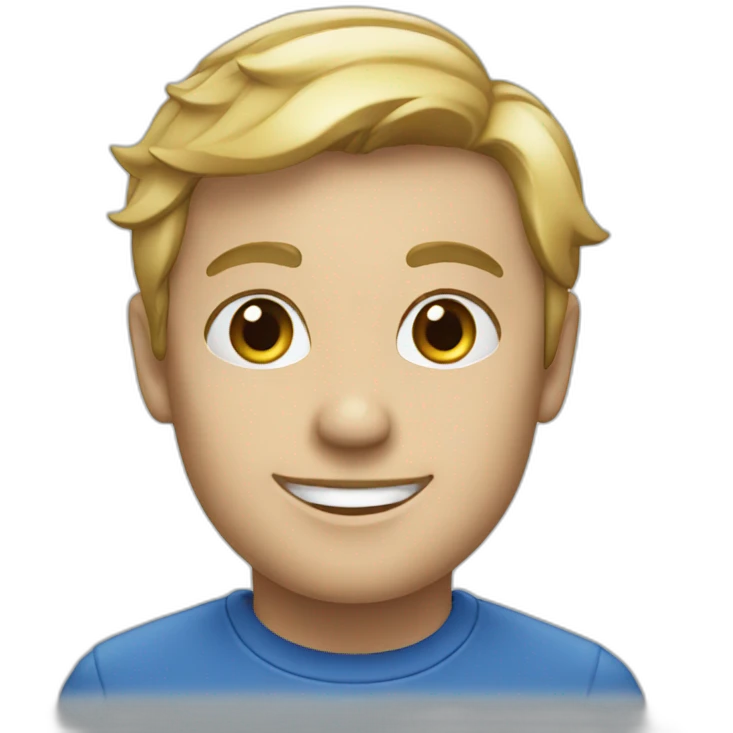Blue label emoji