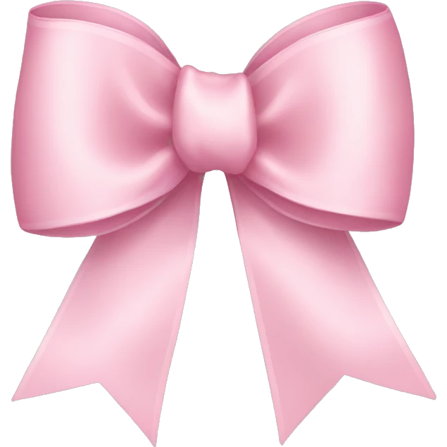 light pink ribbon bow emoji