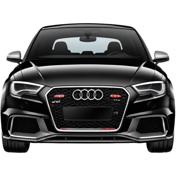 Car Audi rs 3 black emoji