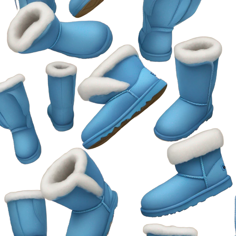 Blue ugg emoji