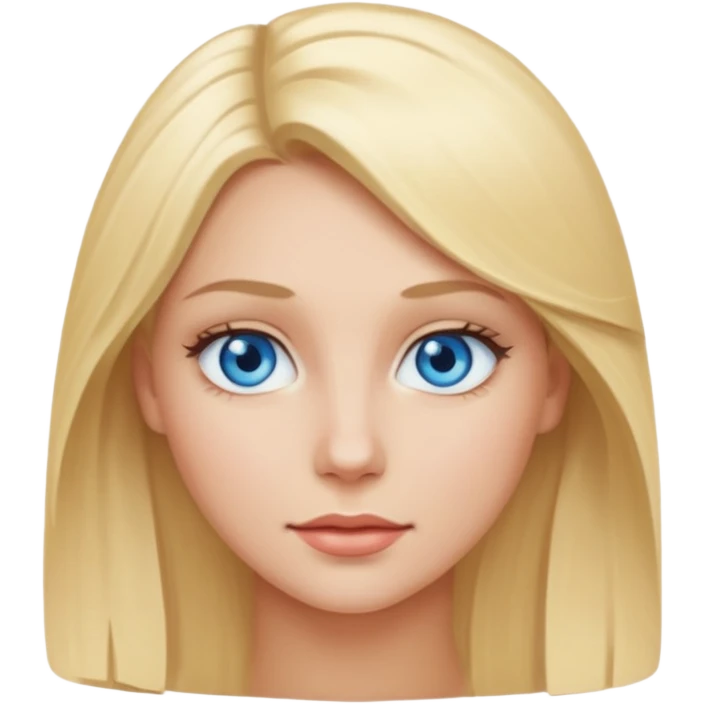 Make me a blonde woman with blue eyes  emoji