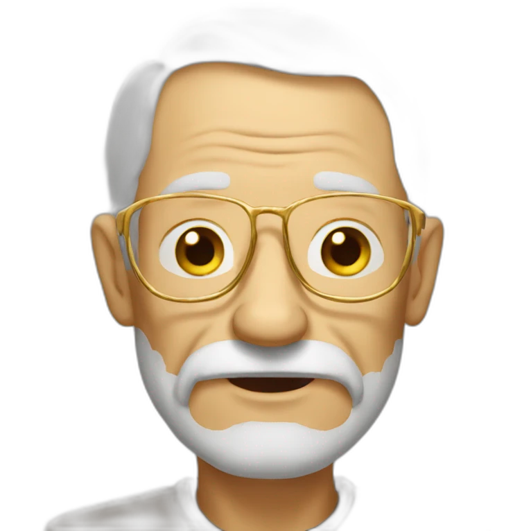 The golden old man emoji
