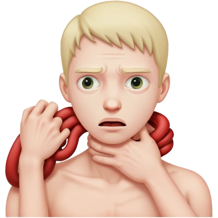 strangling yourself  emoji