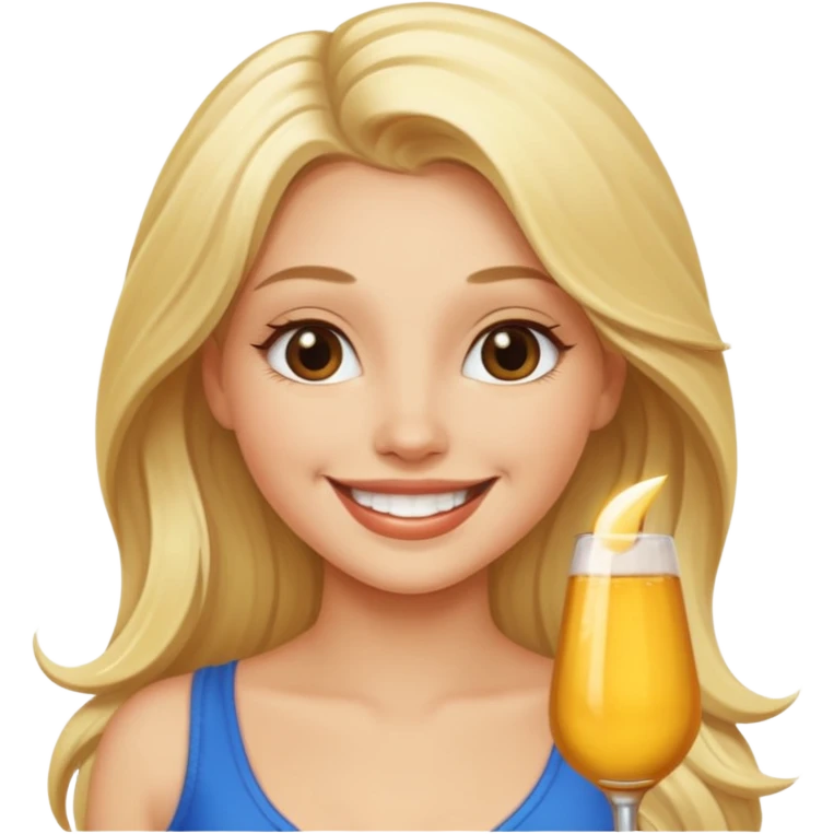 Sexy naked blonde woman emoji