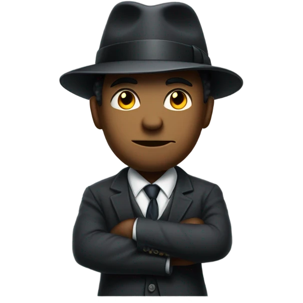 gangster posing emoji
