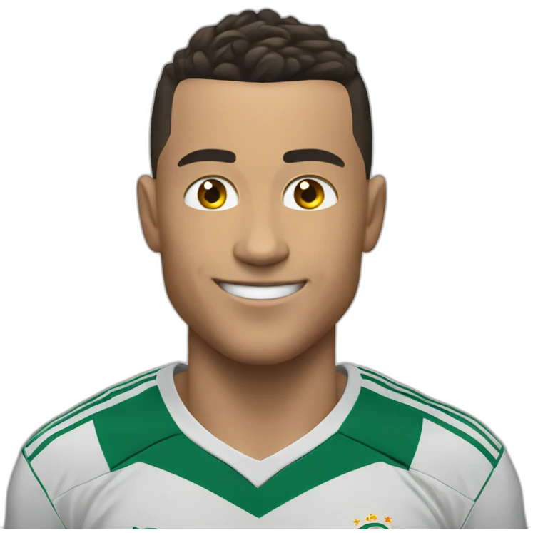 Ronaldo with smiley face emoji
