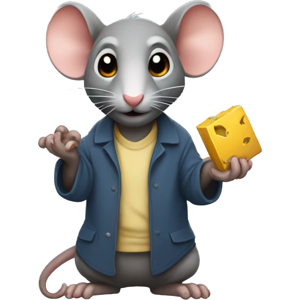 ratus holding piece in his hands emoji