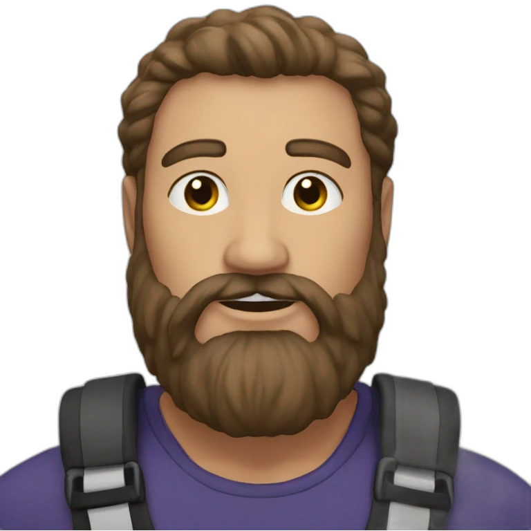 Atlerhic- beard-runner emoji