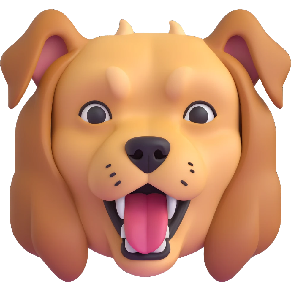face eating a dog emoji