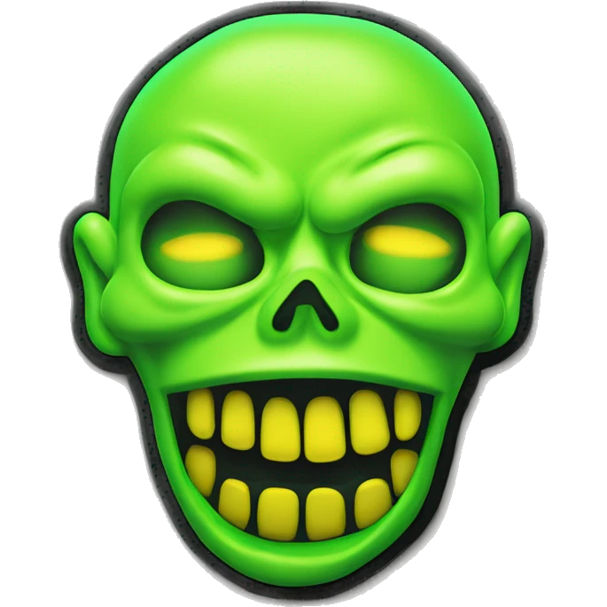 Limp Bizkit rock band logo neon green yellow slime  emoji