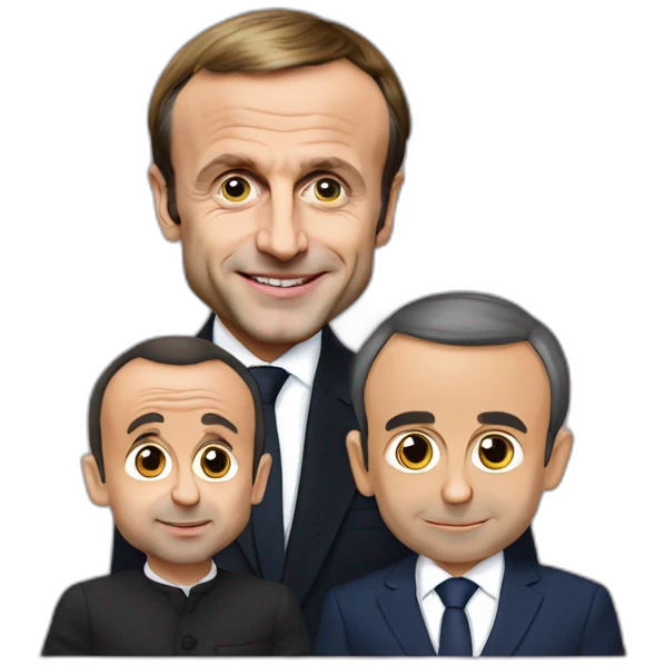 Emmanuel Macron qui fait des bébés à Éric Zemmour emoji