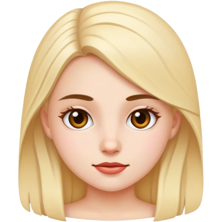realistic portrait of girl emoji